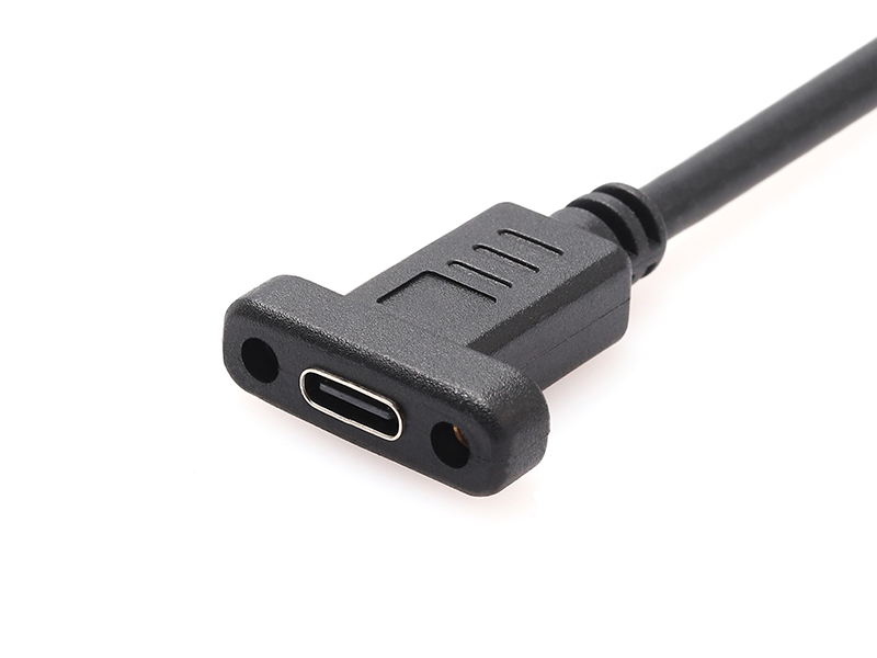 USB4.0 SOCKET TYPE-C SCREW CABLE