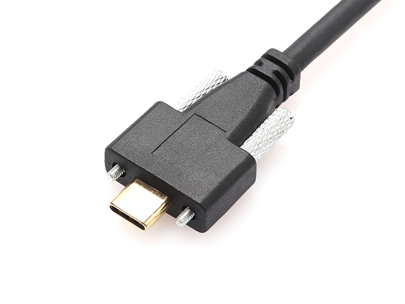 USB4.0 PLUG TYPE-C SCREW CABLE