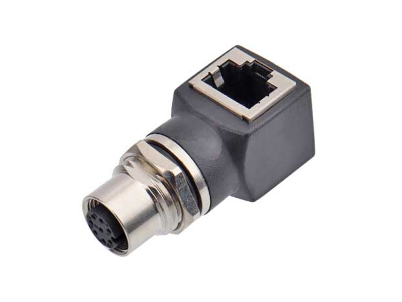 M12 A CODE SOCKET 8PIN/RJ45 JACK ADAPTER