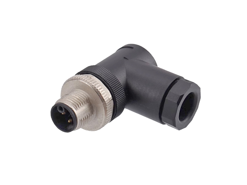 M12 K CODE 5PIN RIGHT ANGLE PLUG