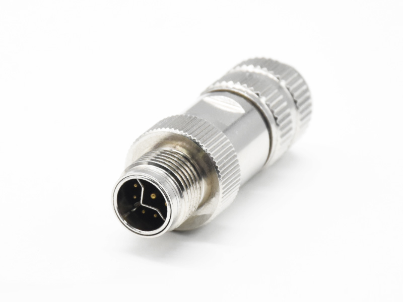 METAL M12 Y CODE 8PIN PLUG ETHERNET