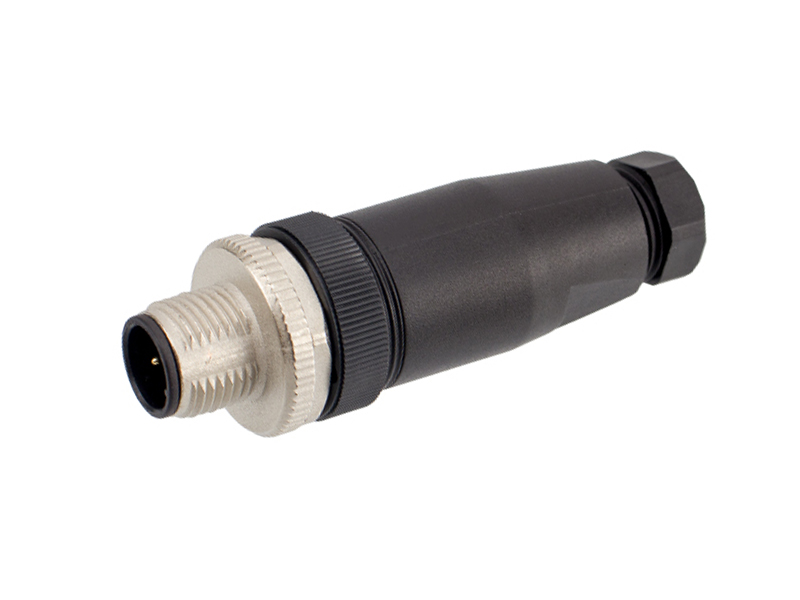 M12 SENSOR CONNECTOR 4PIN PLUG