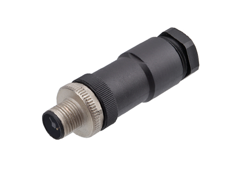 M12 T CODE 4PIN PLUG POWER STRAIGHT