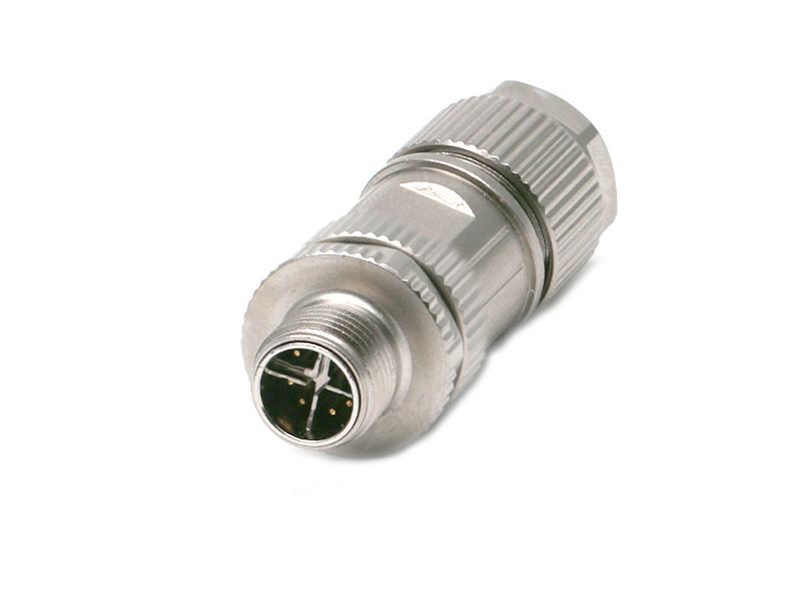 METAL M12 X CODE 8PIN PLUG ETHERNET