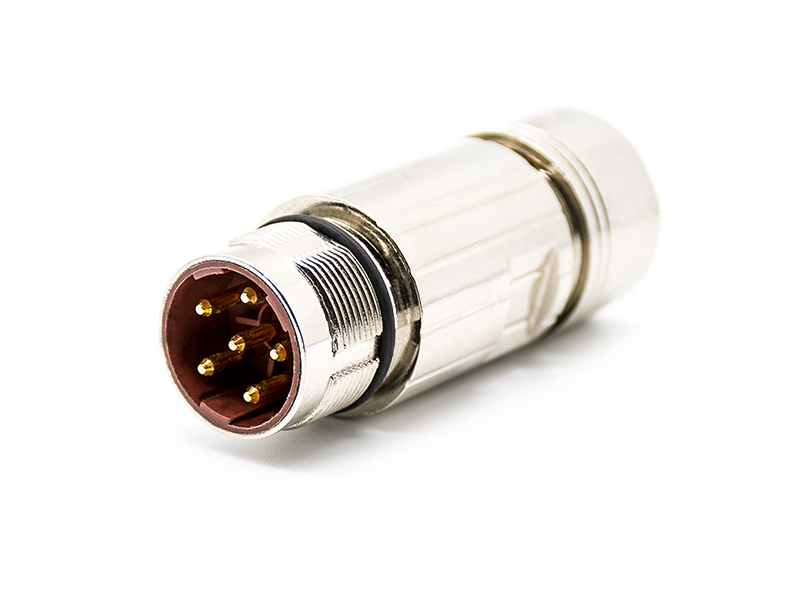 POWER MOTOR CONNECTOR M23 PLUG 6PIN