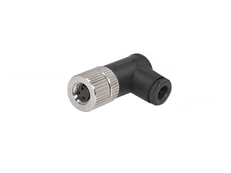 M8 SENSOR CONNECTOR 3PIN SOCKET ANGLE